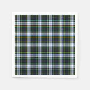 Tartan Clan Gordon White Green Kariert Serviette