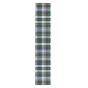 Tartan Clan Gordon White Green Lila Kariert Mittelgroßer Tischläufer