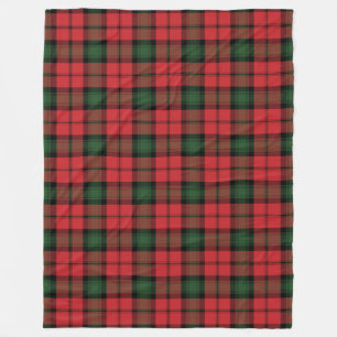 Tartan Clan Kerr Kariert Red Green Black Karo Fleecedecke