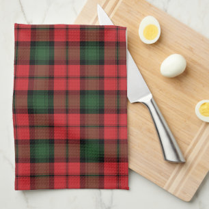Tartan Clan Kerr Rot Grün Schwarz Karo Geschirrtuch