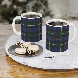 Tartan Clan MacKenzie Karierter grüner Karo Kaffeetasse