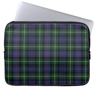 Tartan Clan MacKenzie Lila Grün Grau Karo Laptopschutzhülle