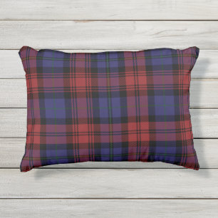 Tartan Clan MacLachlan Rot Violett Karo Plaid Kissen Für Draußen