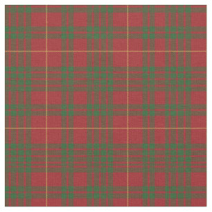 Tartan Clan MacTavish Kariertes Muster Red Green Stoff