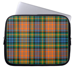 Tartan Clan Murray Kariert Orange Blue Karo Laptopschutzhülle