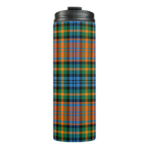 Tartan Clan Murray Karo Orange Blau Kariert Thermosbecher