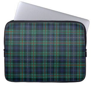 Tartan Clan Robertson Kariert Grün Lila Karo Laptopschutzhülle
