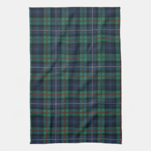 Tartan Clan Robertson Schottenmuster Grün Lila Kar Geschirrtuch