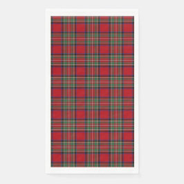 Tartan Clan Stewart Kariert Black Red Karo Pattern Serviette