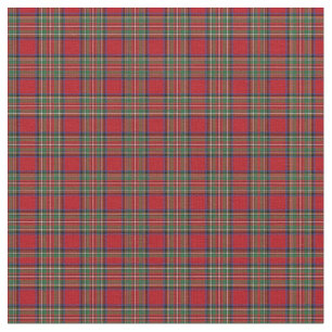 Tartan Clan Stewart Kariert Pattern Red Green Karo Stoff