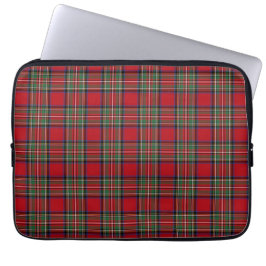 Tartan Clan Stewart Kariert Red Blue Green Checker Laptopschutzhülle