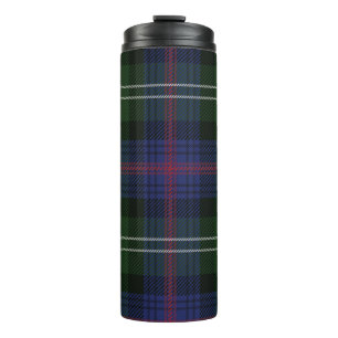 Tartan Clan Sutherland Karierter grüner Karo Thermosbecher