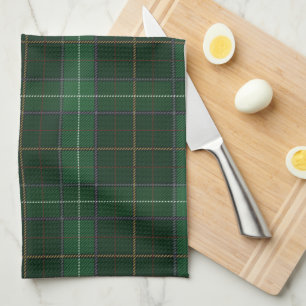 Tartan Clan Walsh Karomuster Grün Geschirrtuch