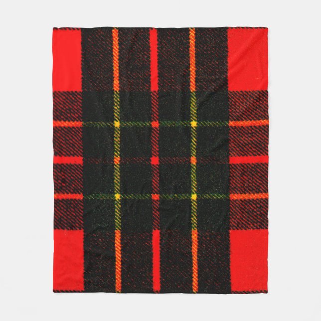 Tartan Color Red Gibney The Museum Zazzle Fleecedecke (Vorderseite)
