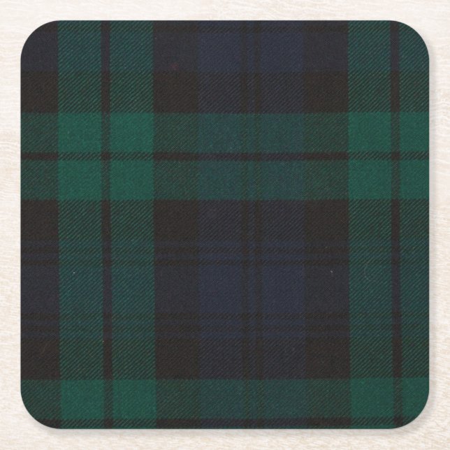 Tartan Custom Square Untersetzer (Vorderseite)