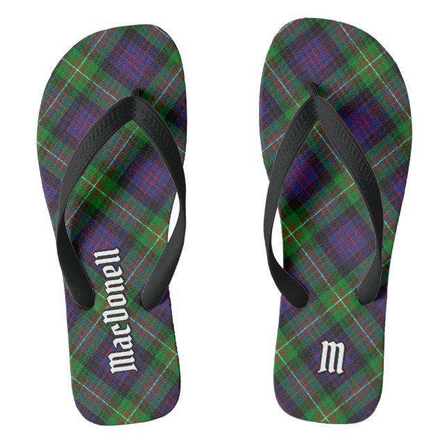 Tartan der Clan MacDonell of Glengarry Flip Flops (Fußbett)