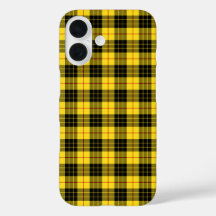 Tartan der Clan MacLeod Gelb und Schwarz Karo