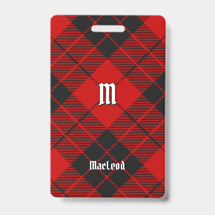 Tartan des Clan Macleod of Raasay Ausweis