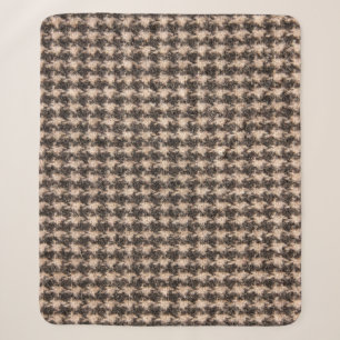 Tartan-Design-Stofftextur Sherpadecke