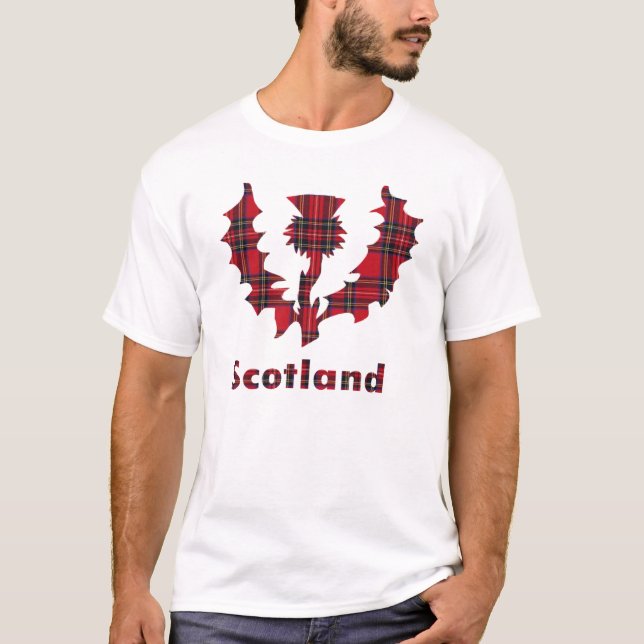 Tartan-Distel-T - Shirt (Vorderseite)