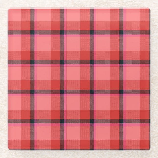 Tartan-Entwurf Glasuntersetzer (Vorderseite)