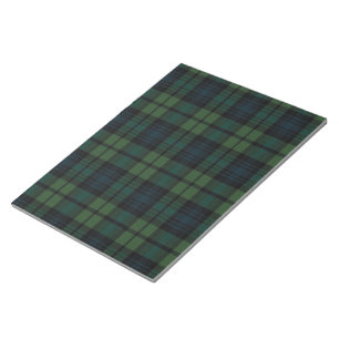 Tartan Fabric 11" x 8,5" Notepad - 40 Seiten Notizblock