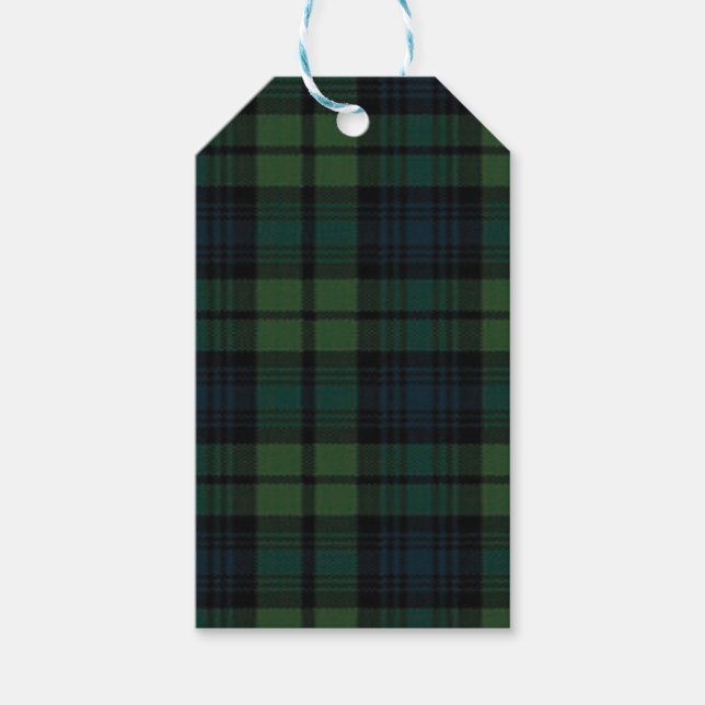 Tartan Fabric Gift Tag Geschenkanhänger (Vorderseite)