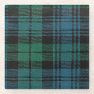 Tartan Fabric Glass Untersetzer