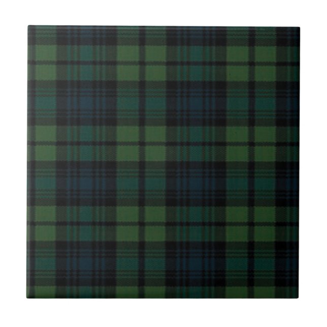 Tartan Fabric Keramik Tile Fliese (Vorderseite)