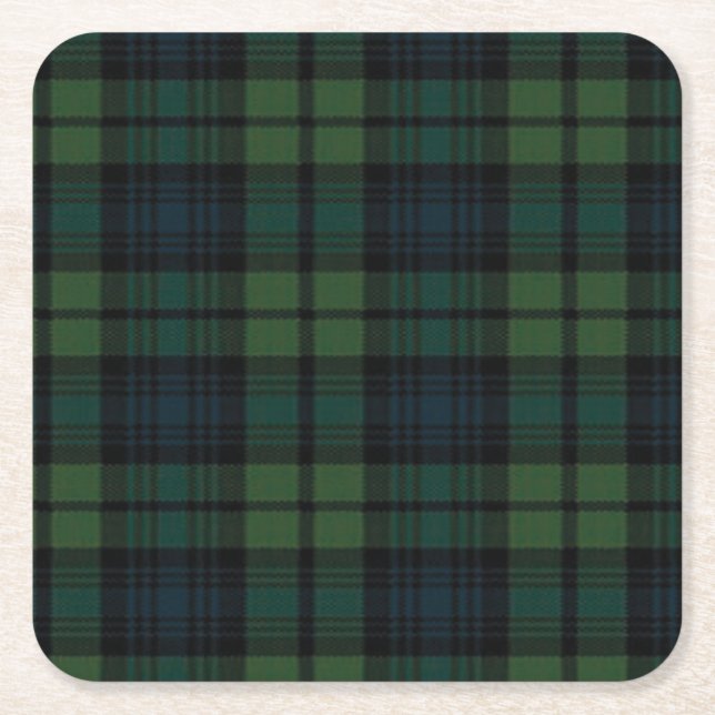Tartan Fabric Paper Untersetzer (Vorderseite)