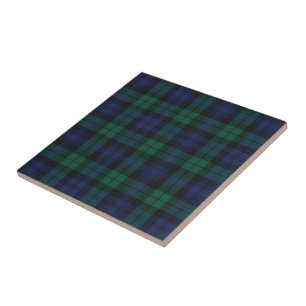 Tartan Festive Classic Rustic Grün Plaid Fliese