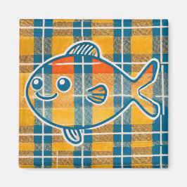 Tartan-Fisch-Magnet Magnet