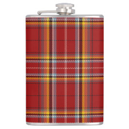 Tartan-Flasche (rot und gelb) Flachmann