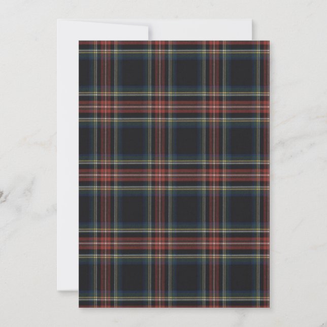 Tartan Flat Holiday Card Feiertagskarte (Vorderseite)