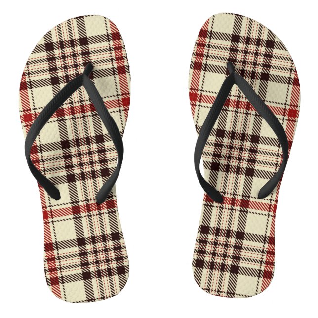 Tartan Flip Flops (Fußbett)
