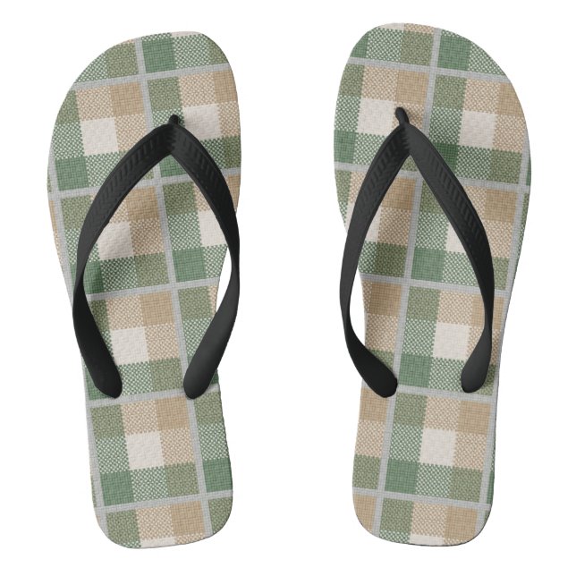 Tartan Flip Flops (Fußbett)
