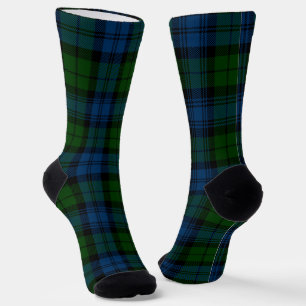 Tartan Grün Rustikal Campbell Militär Plaid Socken