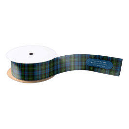 TARTAN HANDFASTING RIBBON PERSONALISIERTE NAMEN SATINBAND