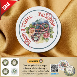 TARTAN HANDFASTING STICKERS FÜR GÜNSTIGE ENVELOPEN