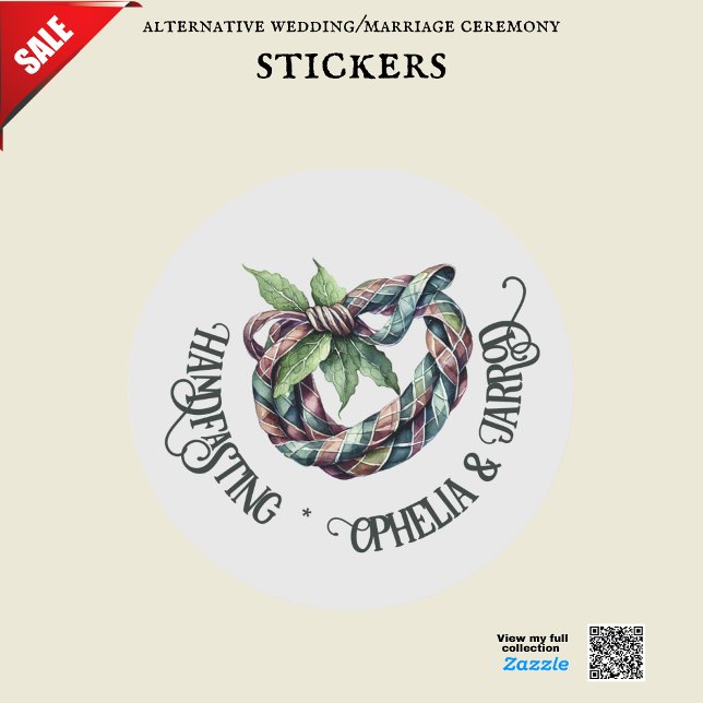 TARTAN HANDFASTING STICKERS FÜR GÜNSTIGE ENVELOPEN (Von Creator hochgeladen)