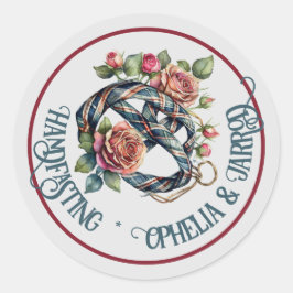 TARTAN HANDFASTING STICKERS FÜR GÜNSTIGE ENVELOPEN