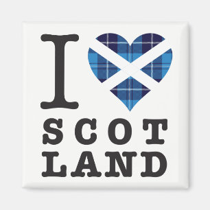 Tartan Heart - Liebe Schottland Magnet