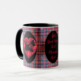 Tartan-Herz Scotty HundeTasse Tasse