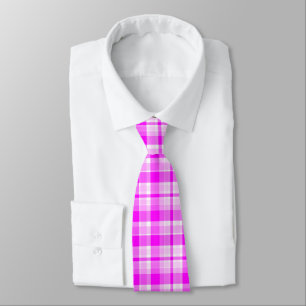 Tartan Hübsch Pink Kariert Neck Tie Krawatte