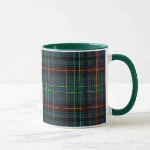 Tartan in blau, orange, grün... tasse