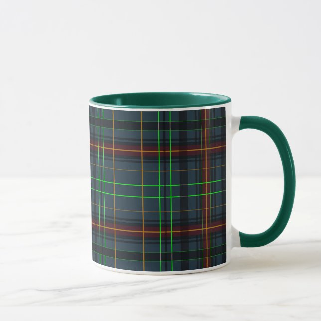 Tartan in blau, orange, grün... tasse (Rechts)