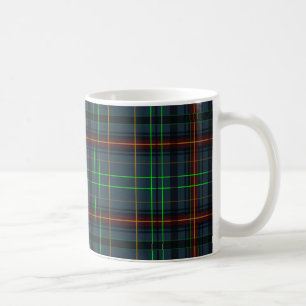 Tartan in blau, orange, grün... tasse
