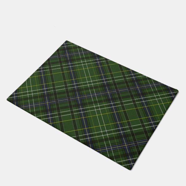 Tartan in grün fußmatte (Schrägansicht)