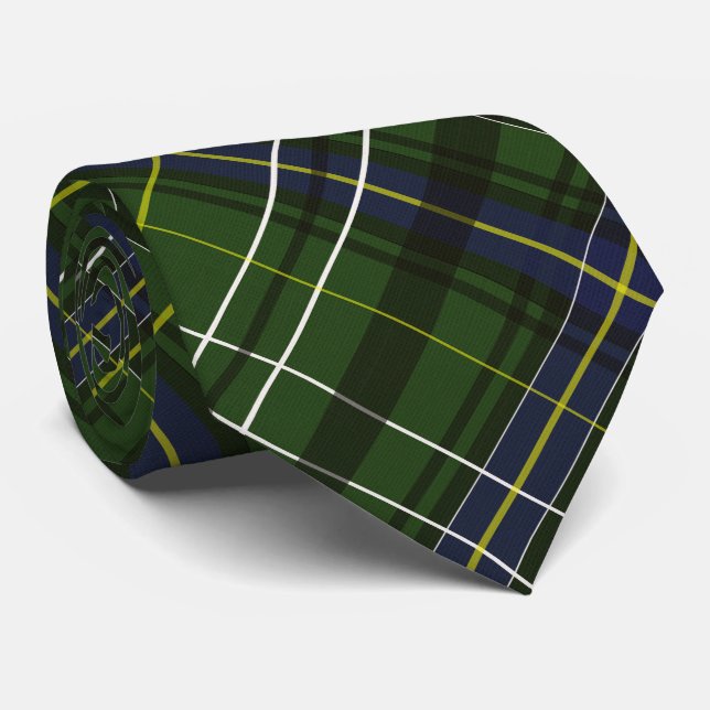 Tartan in grün krawatte (Gerollt)