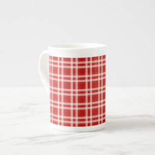 Tartan in rot prozellantasse